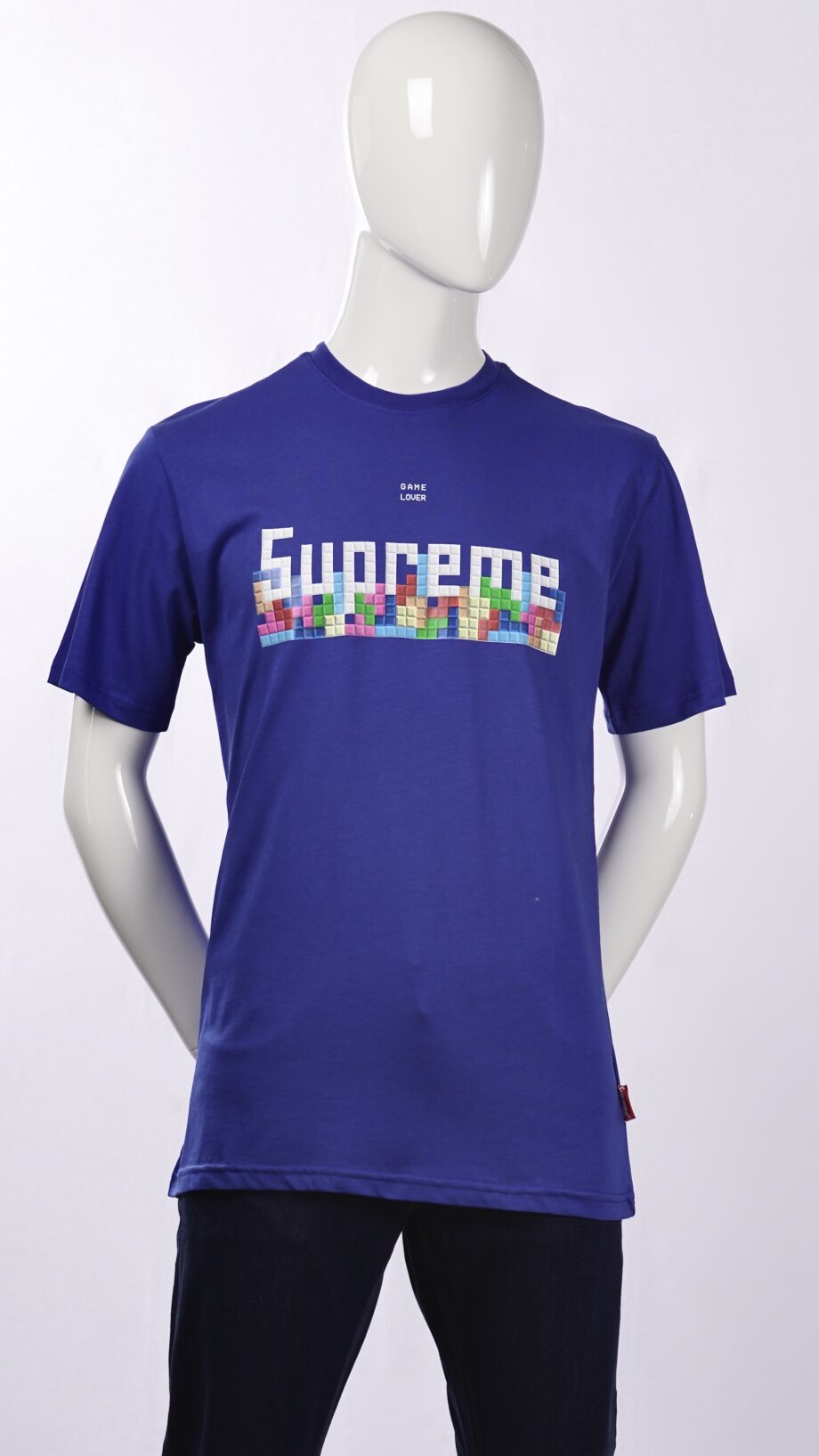 SUPREME_SPAIN_Brick_Game_T-SHIRT_BLUE_1