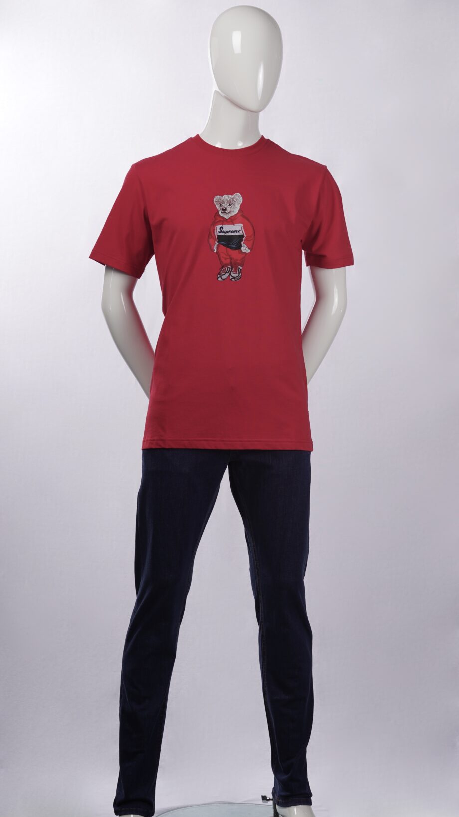 SUPREME_SPAIN_Teddy_Bear_Printed_Shirt_Red_3